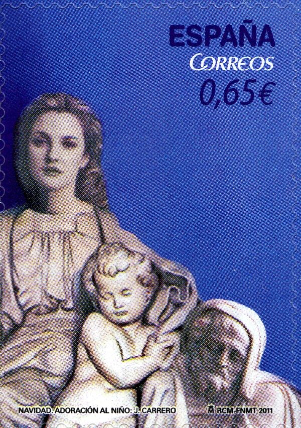 Adoration of the Child by J. Carrero