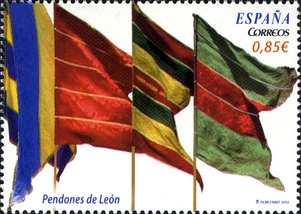 Flags of the Ancient Kingdom of León.
