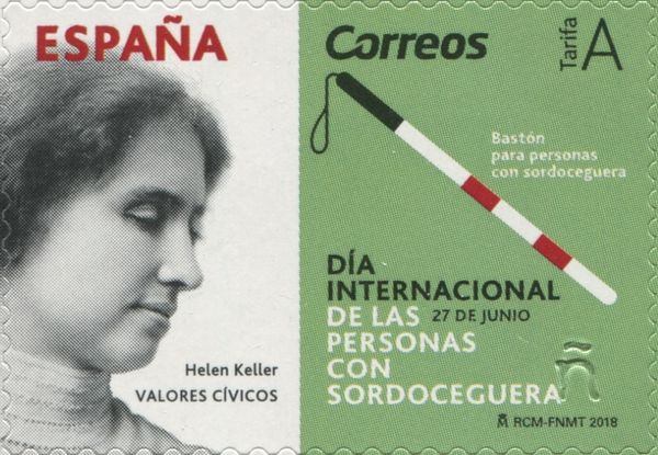 Helen Keller. Awareness of the Deaf & Blind