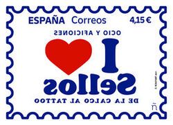 I Love Stamps Tattoo