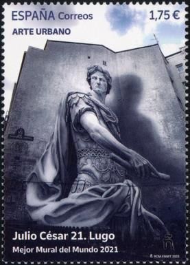 Street Art - Juliis Caesar by Diego Anido