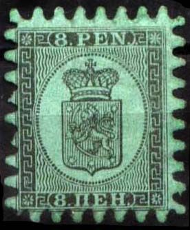 Coat of Arms Type 1860, Markka/Penni Values, Type II