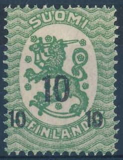Coat of Arms 1917 - Saarinen Design, Overprint 1919