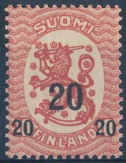 Coat of Arms 1917 - Saarinen Design, Overprint 1919