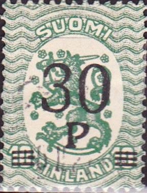 Coat of Arms 1917 - Saarinen Design, Overprint 1921