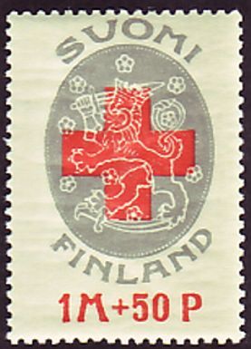 Red Cross, Finland's Coat of Arms - Perf. 14