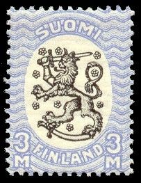 Coat of Arms 1917 - Saarinen Design, WM Swastika, 14¼ x 14