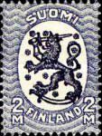 Coat of Arms 1917 - Saarinen, WM Posthorn 14¼ x 14¾ - Type I