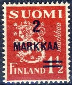 Coat of Arms 1930 - Hammarsten-Jansson Design, Overprint
