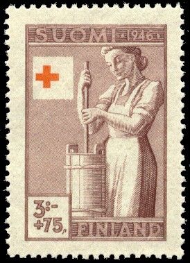 Farmer's Wife Churning Butter