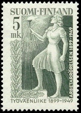 Female Worker with Torch