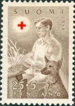 Blind Mat Braider and his Dog