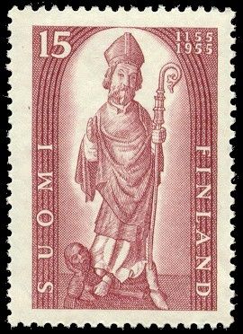 Bishop Henrik, his Murderer Lalli at his Feet