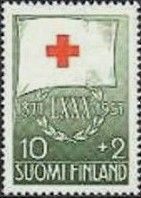 Red Cross Flag and Jubilee Numerals