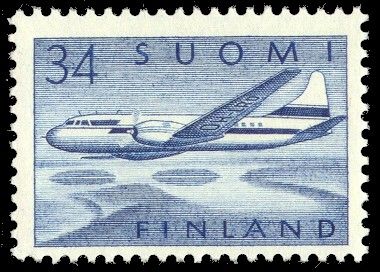 Aircraft Convair 440 over Lake Landscape