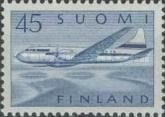 Aircraft Convair 440 over Lake Landscape