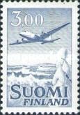 Douglas DC-6 over landscape in winter - Type II