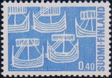 Norden, Viking Ships (After an Ancient Coin)