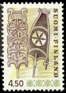 Distaff (Wood carving) - Perf. 11¾