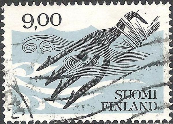 Four-toothed Fishing Spear - phosphorescent Paper