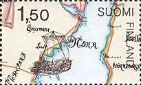 Oldest Swedish-Finnish Postlines Map (1698)