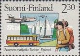 Douglas DC-10 Airplane, Bus, Yachts on Lake and Hiker