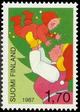 Christmas, Woman with Christmas Dwarf