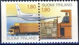 Fork-lift Truck with Parcels
