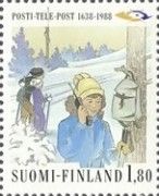 Female Skier with mobile Phone