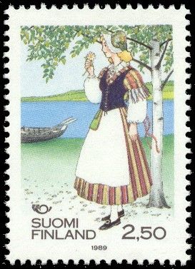 Norden, Costumes, Woman in Veteli Costume