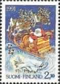 Christmas, Santa Claus in Reindeer Sleigh
