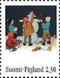 Boy with snowman