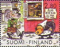 Scene from "The Children from Hundeberg in the Postoffice"