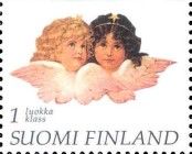 Old Scrapbook Illustrations, two Angels
