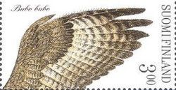 Wing of a Eurasian Eagle-owl (Bubo bubo)