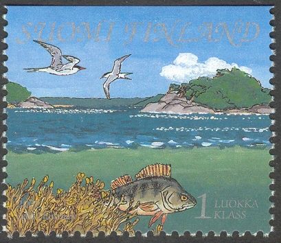 Birds, Bladderwrack, Fish