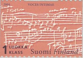 Part from Score of "Voces Intimae"