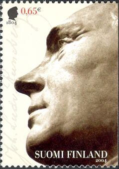 Sculpture of Johan Ludvig Runeberg (1804-1877)