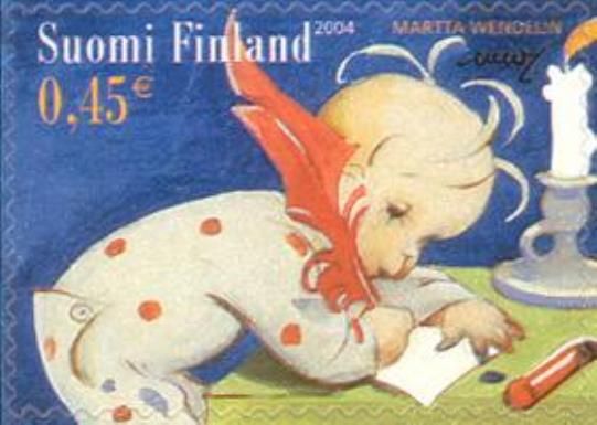 Child writing a letter