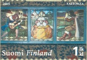 Hvitträsk Mansion, Kirkkonummi, Stained Glass Window