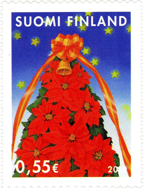 Christmas, "Poinsettias Christmas Tree" by Arai Sonoko