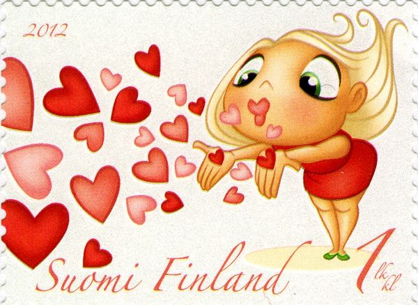 Kisses blown