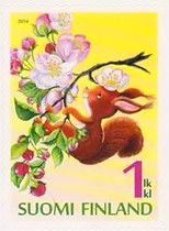 A Squirrel in an Apple Tree