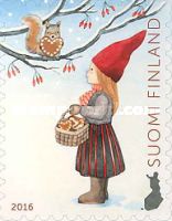 Christmas, Girl and Squirrel
