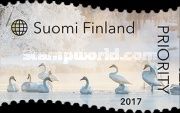 Seasons of Finnish nature in international stamps
