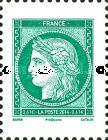 Stamp Cérès 1 Franc Vermilion