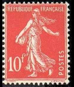 Semeuse fond plein