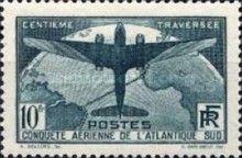 100th Atlantic Crossing of French Postal Aircraft