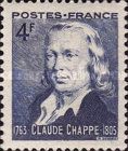 Claude Chappe (1763-1805). 150th anniversary of the Telegra