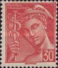 Mercury, without POSTES, overprint RF